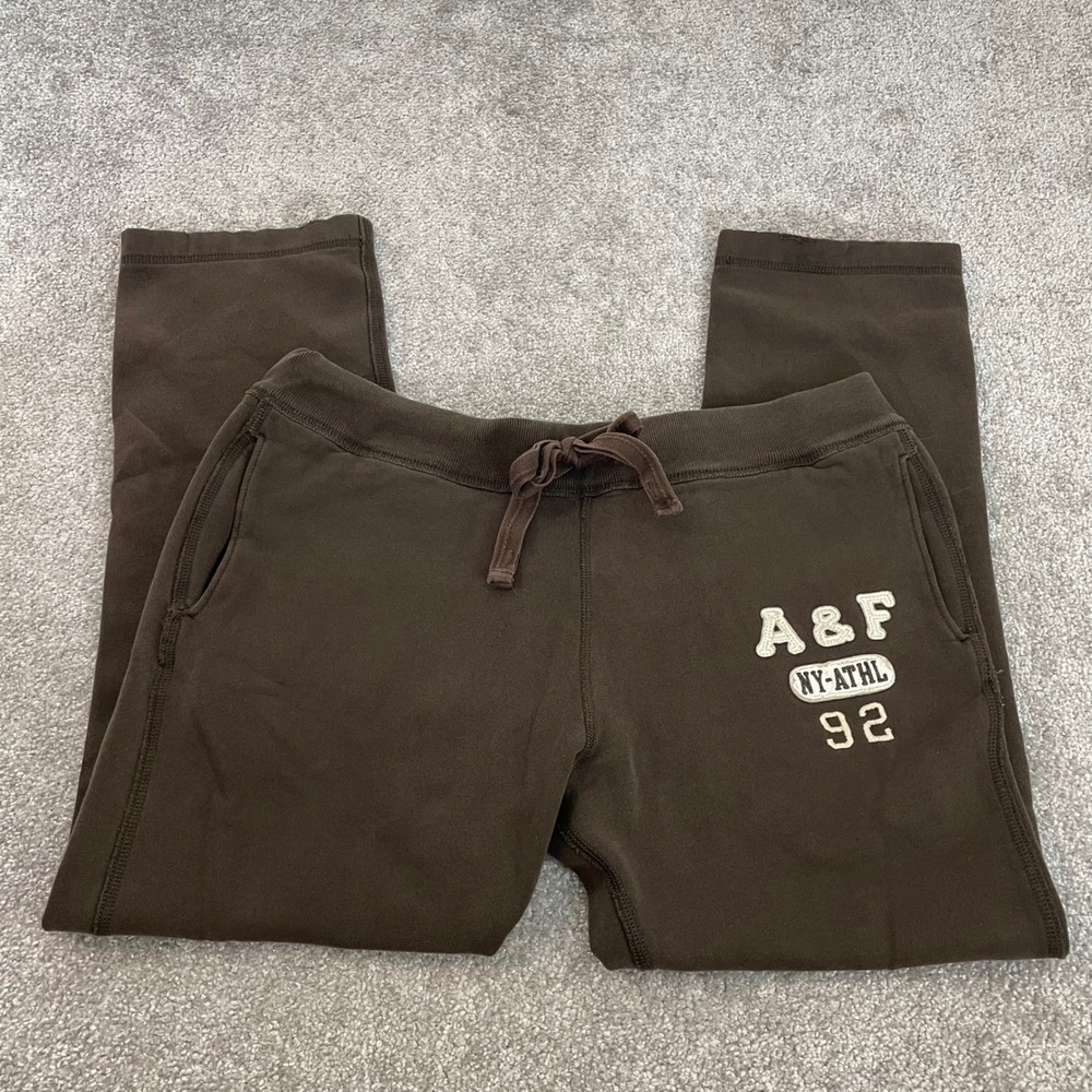 Abercrombie Fitch Sweatpants Mens Extra Large Y2K Preppy Straight Leg Fleece